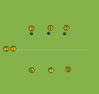 Gráfico de ejercicio Bomb the enemy