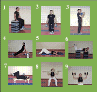Gráfico de ejercicio muscle improving circuit