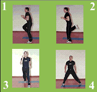 Gráfico de ejercicio Lower side warming up