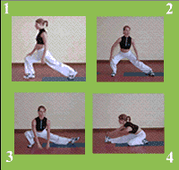 Gráfico de ejercicio Lower body stretch